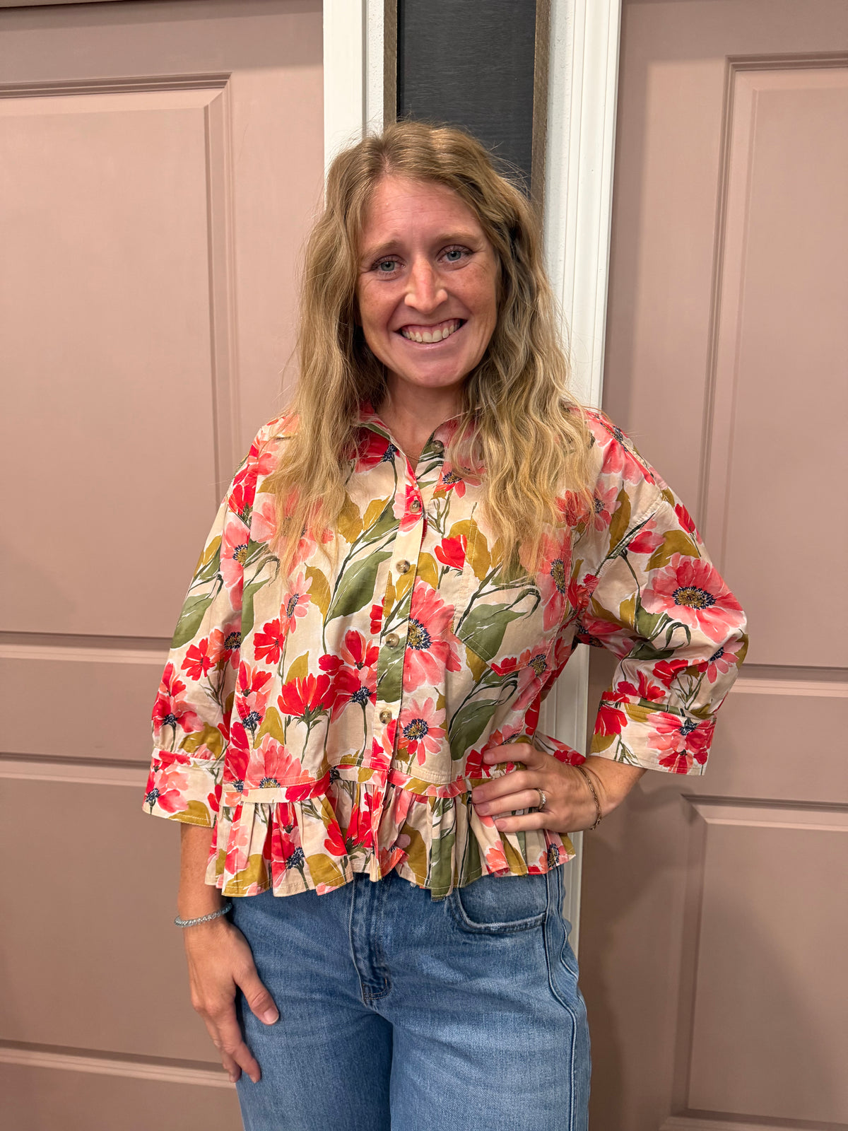 Floral Cute Blouse