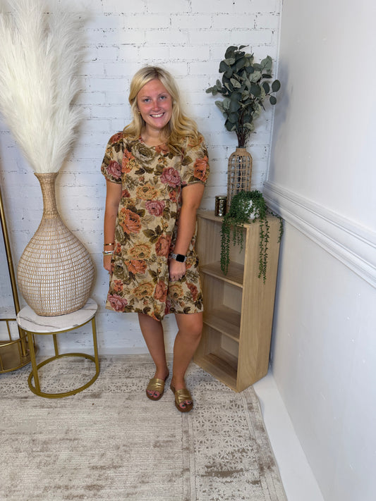 Heirloom Floral Dress (117)