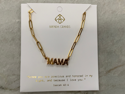 MAMA Gold Necklace (117)