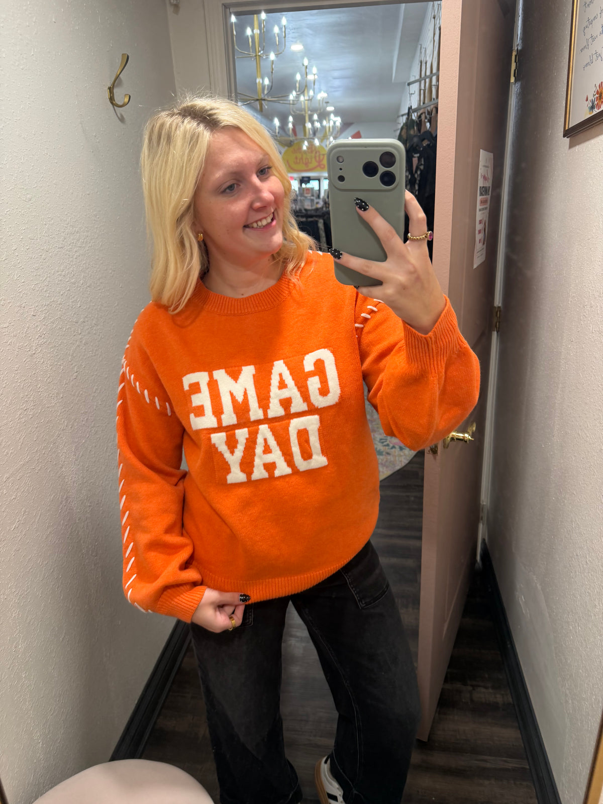 Orange Gameday Sweater