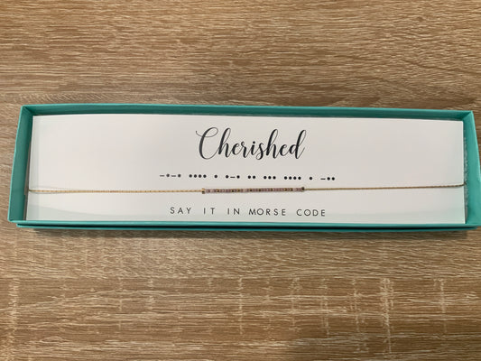 Cherished Necklace- Dot & Dash