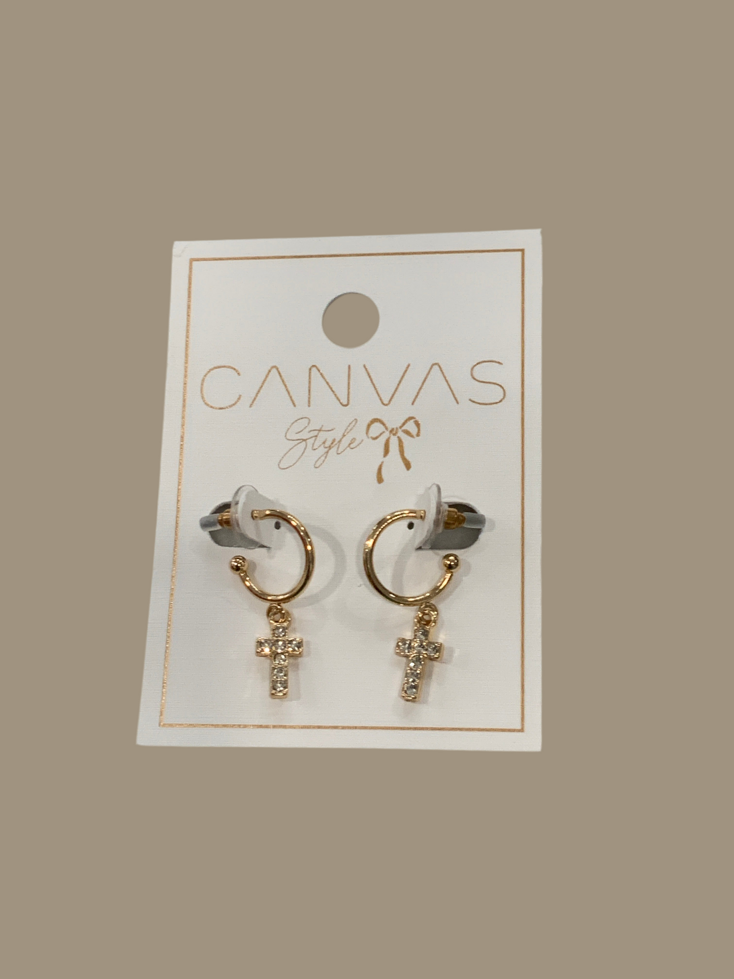 Mabel Cross Drop Hoop