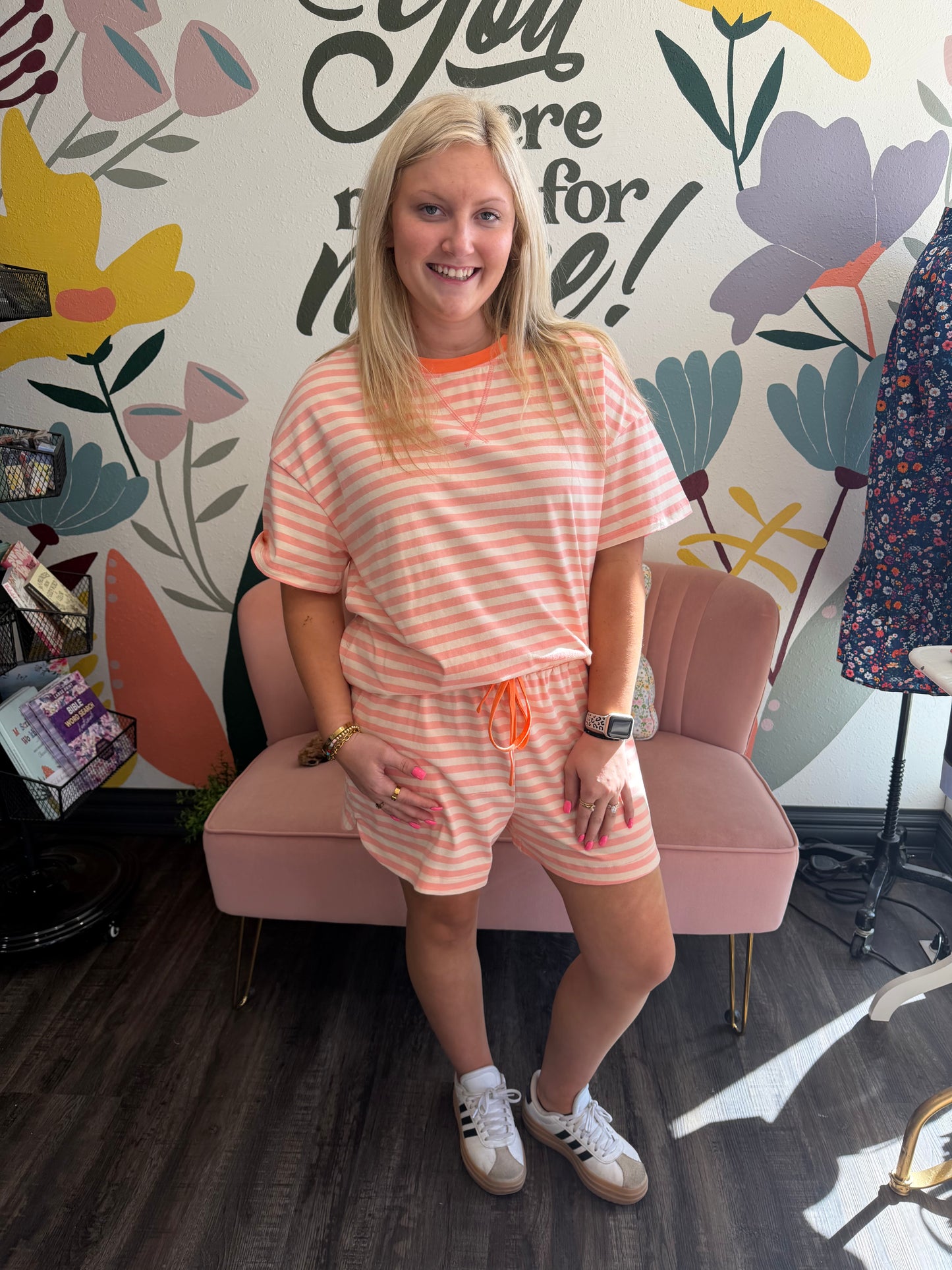 Blush Coast Stripe Set (117)