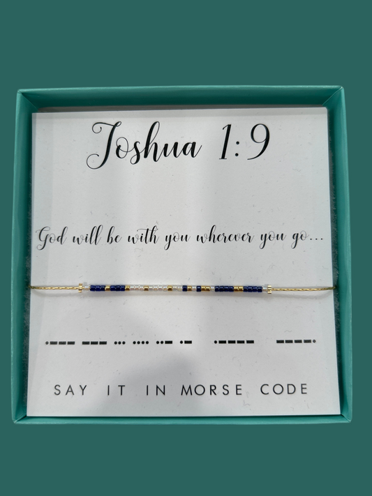 Joshua 1:9 Bracelet - Dot & Dash