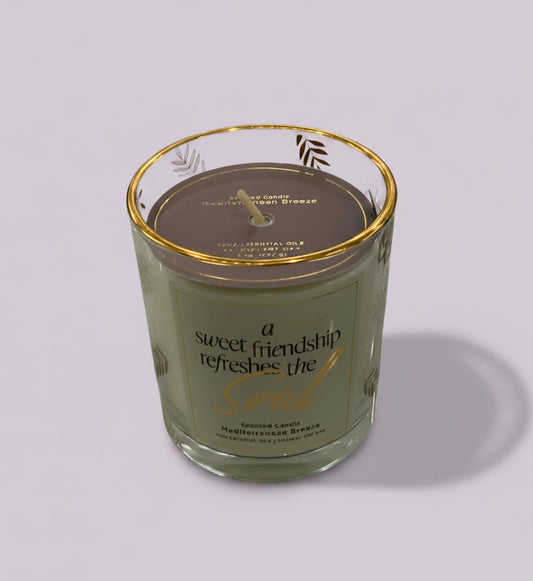 A Sweet Friendship Candle