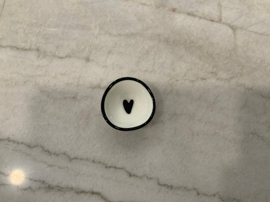 Porcelain Heart Ring Dish