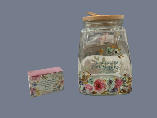Gratitude Jar In all Things Give Thanks