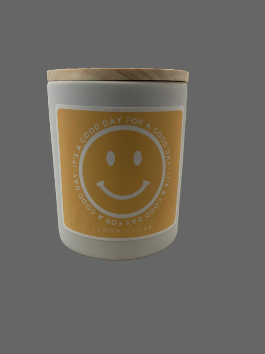 Good Day Smiley Candle