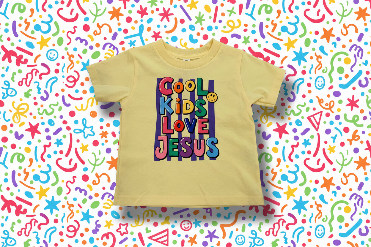 Cool Kids Love Jesus Toddler Tshirt (117)
