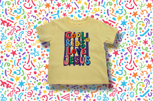 Cool Kids Love Jesus Toddler Tshirt (117)