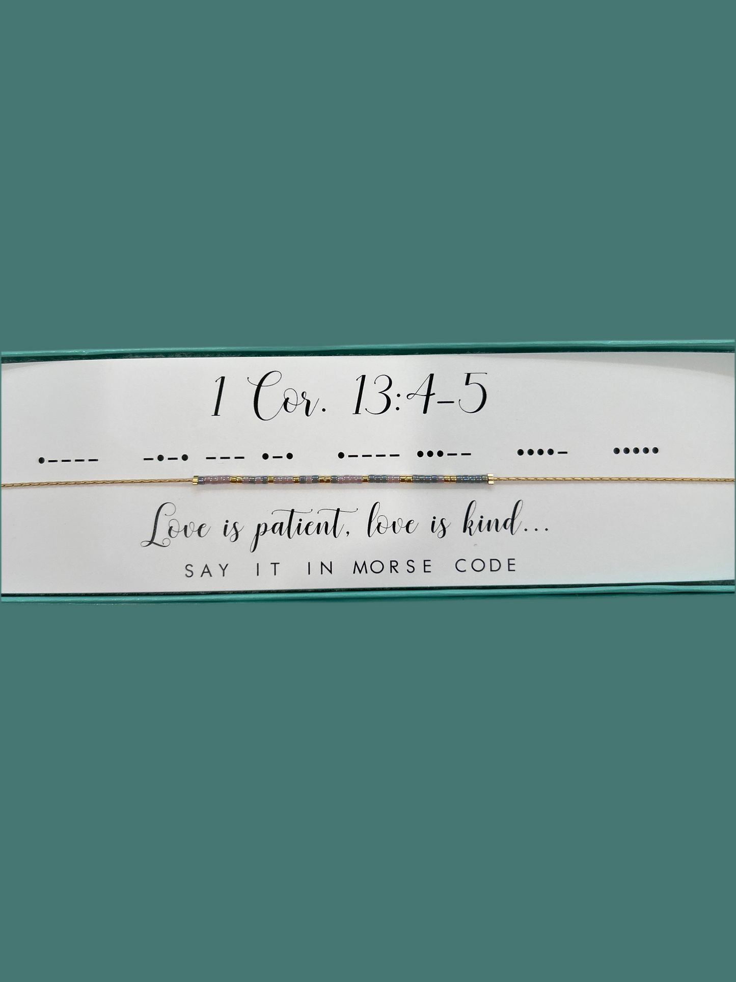 1 Cor 13:4-5 Necklace - Dot & Dash
