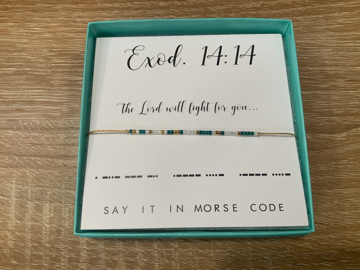 Exod. 14:14 Bracelet- Dot & Dash