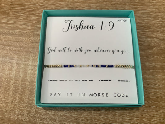 Joshua 1:9 Bracelet- Dot & Dash
