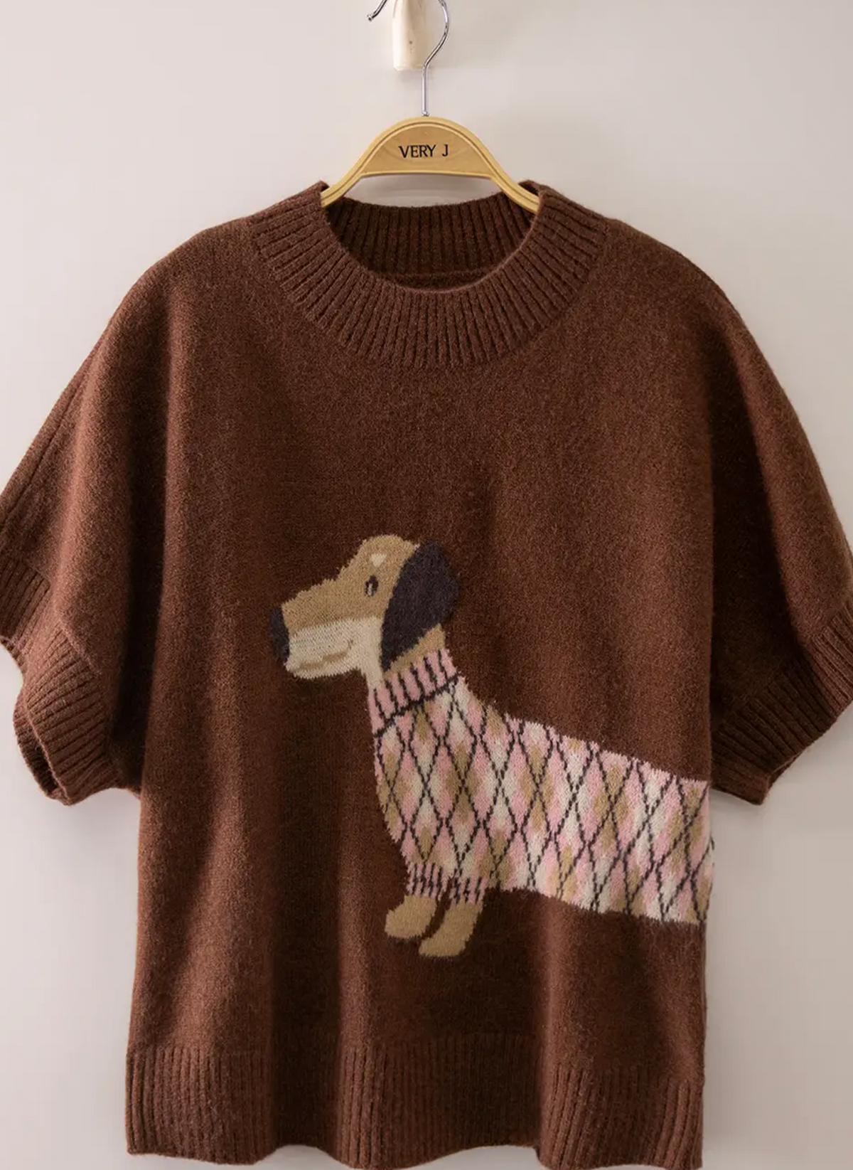 Dark Brown Winnie Dog Sweater
