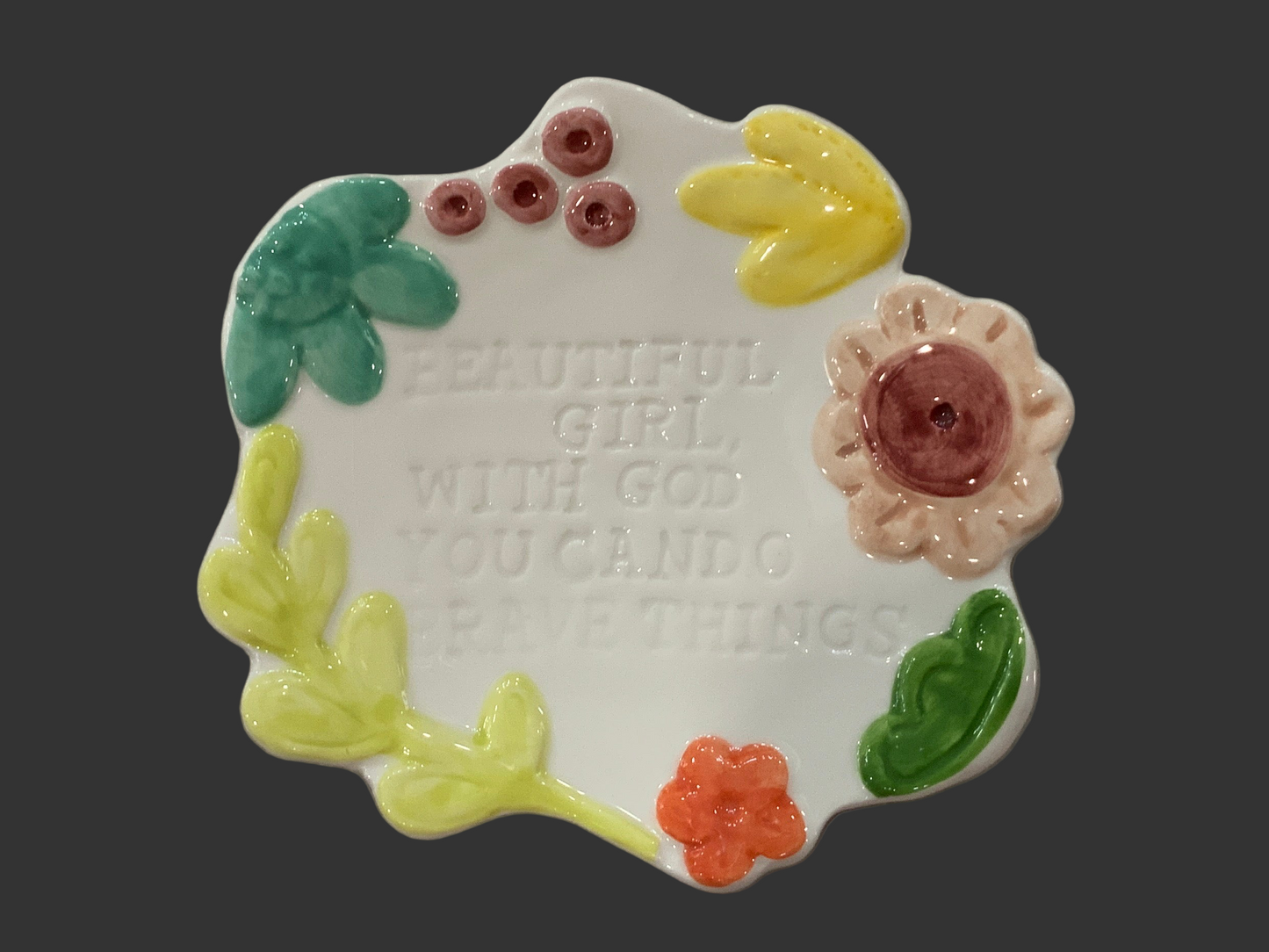 Beautiful Girl Trinket Tray