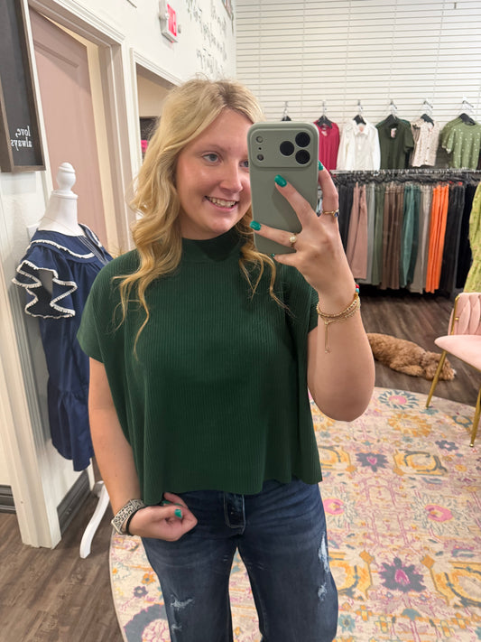 Evergreen Mock Neck Sweater (117)