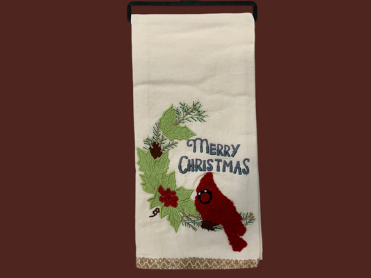 Cardinal tea towel
