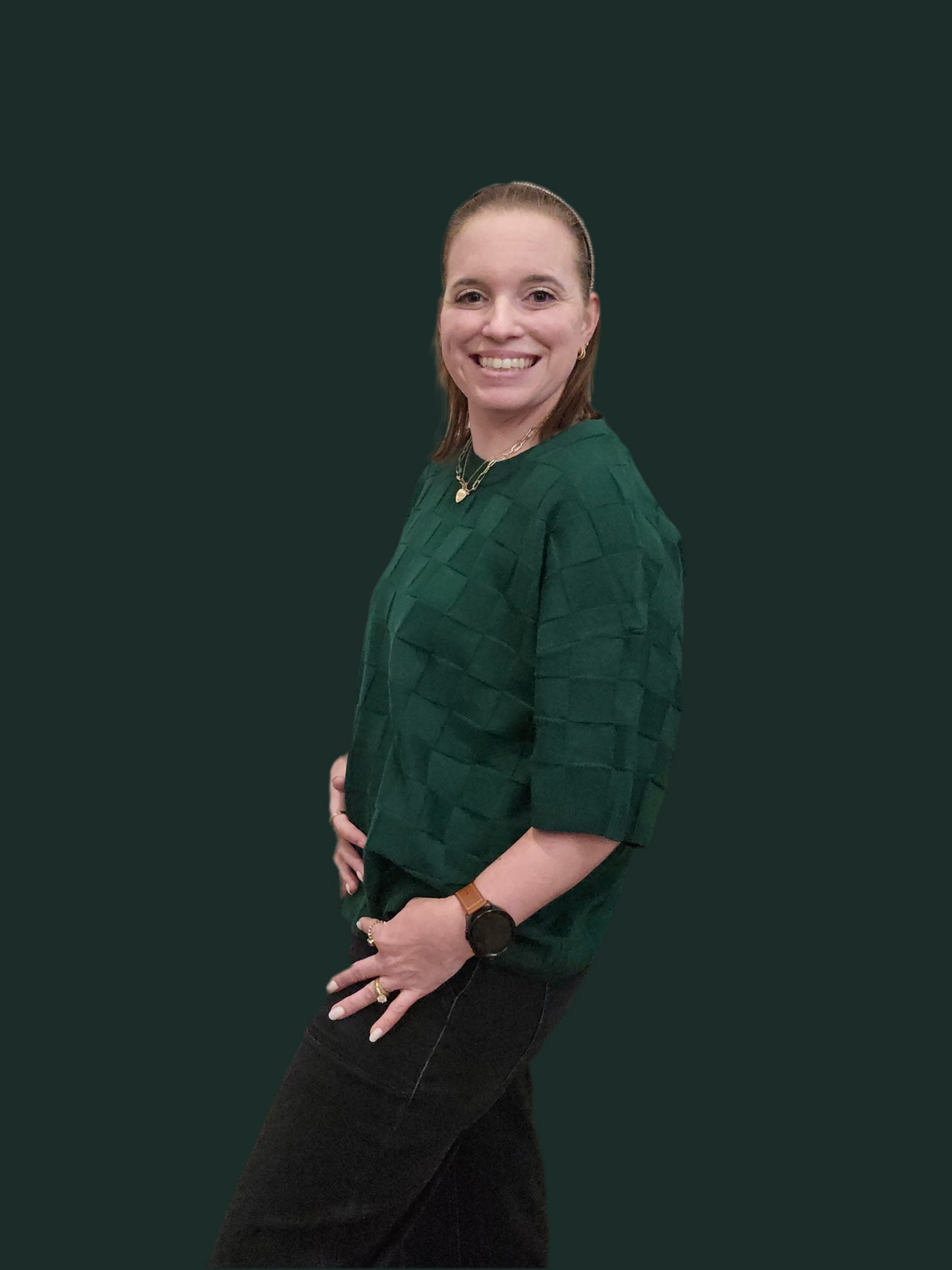 Hunter Green Sweater Top