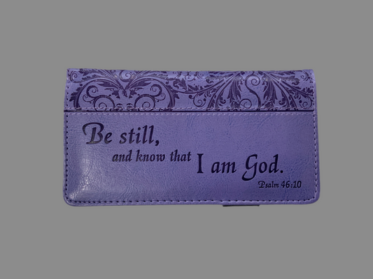 Be Still and Know Checkbook cover