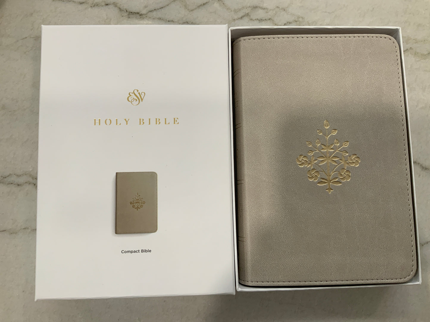 Heather Grey Compact Bible ESV