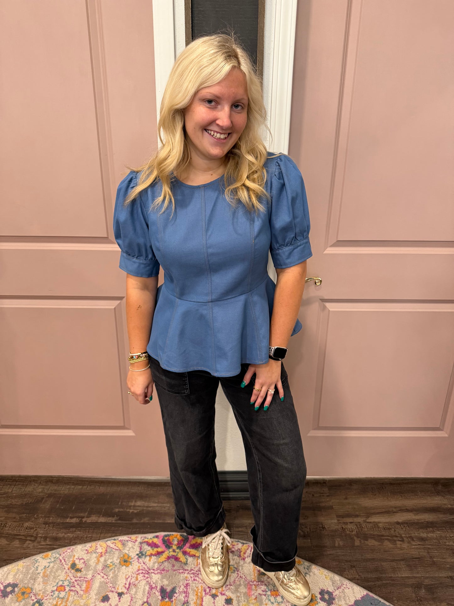 loving life Denim Blouse