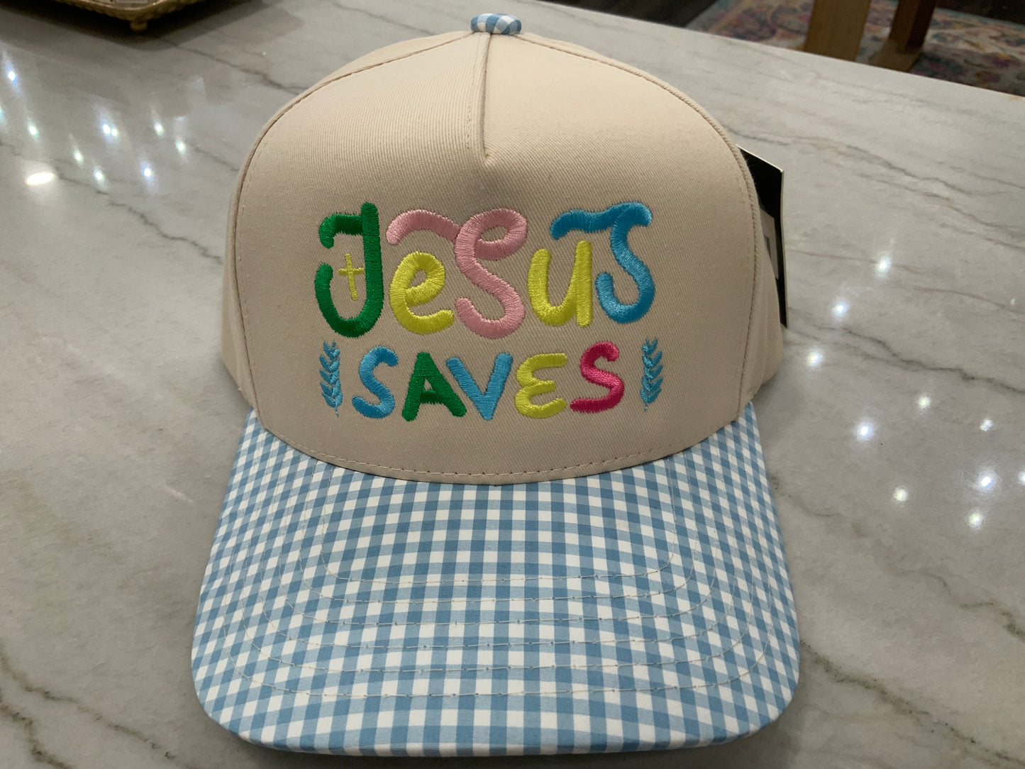 Jesus Saves Blue Hat