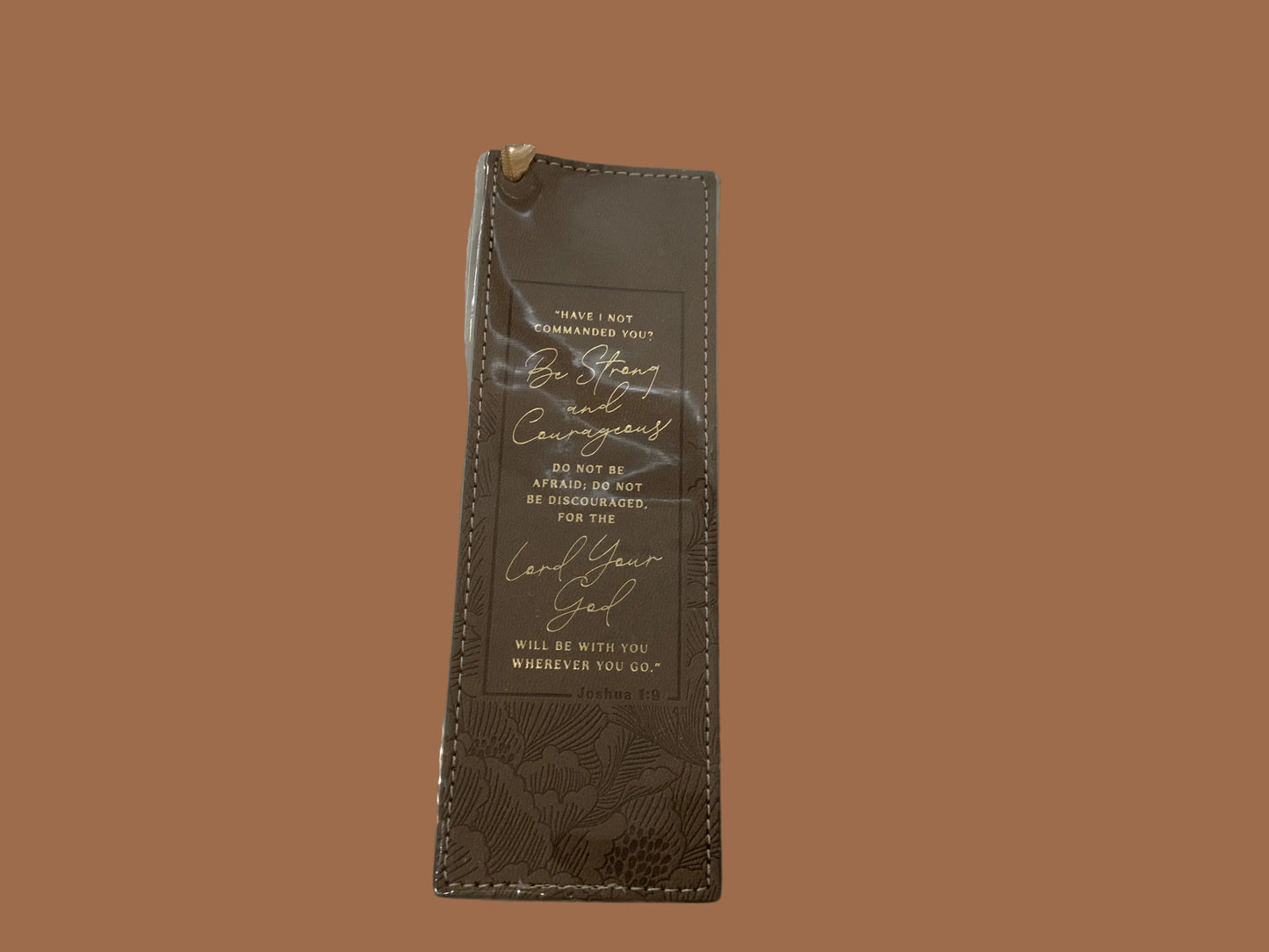 Brown Strong & Courageous Bookmark