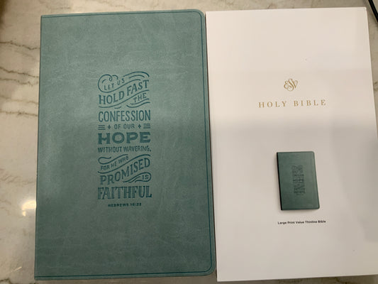 Hold Fast Blue ESV Bible