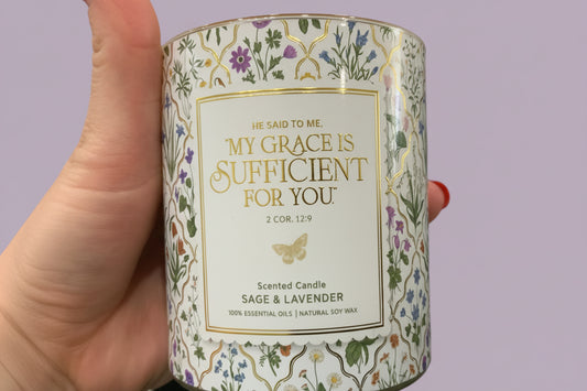 My Grace Is Sufficient for You Candle