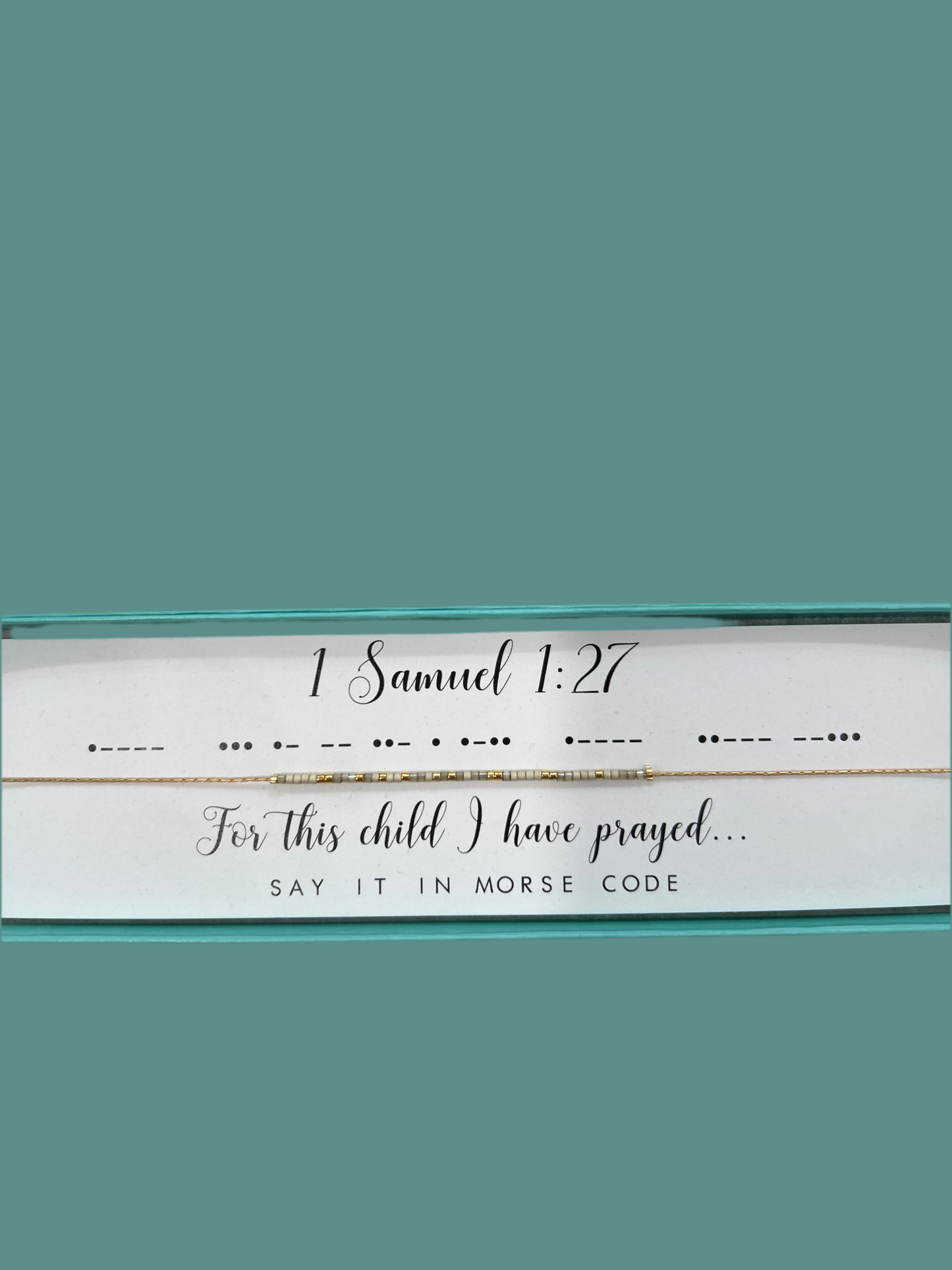 1 Sam 1:27 Necklace - Dot & Dash