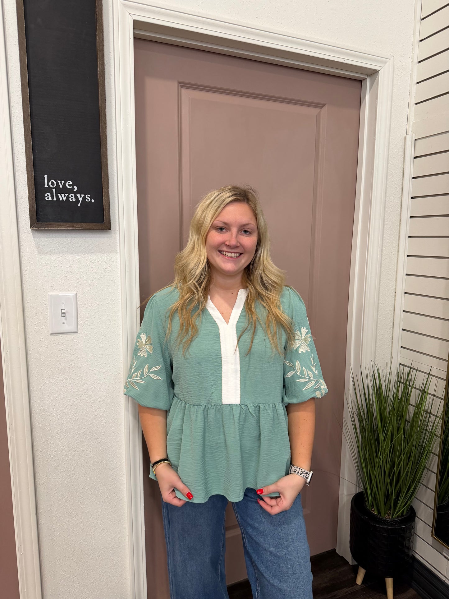 Gentle Grace Babydoll Top (117)