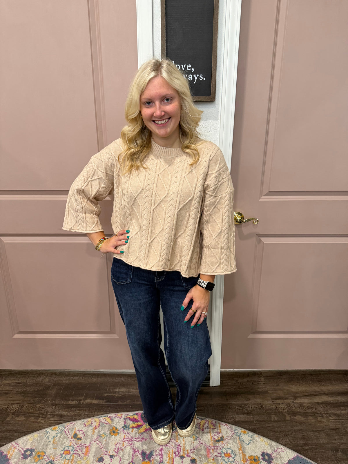 Cozy Taupe Fall Sweater