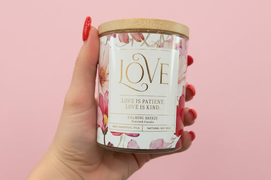 Love Pink Candle