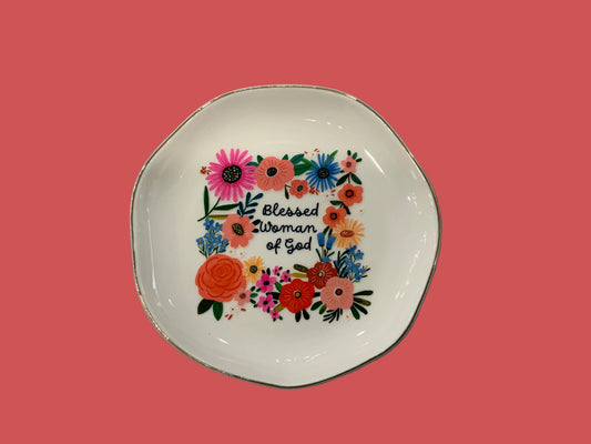 Blessed Woman of God Trinket Tray