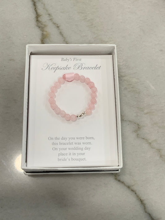 Pink Baby First Keepsake Bracelet