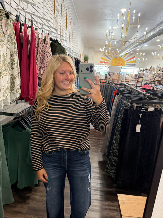 Downtown Stripe Sweater Top