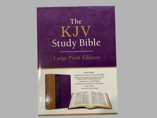 The KJV Study Bible Violet Floret