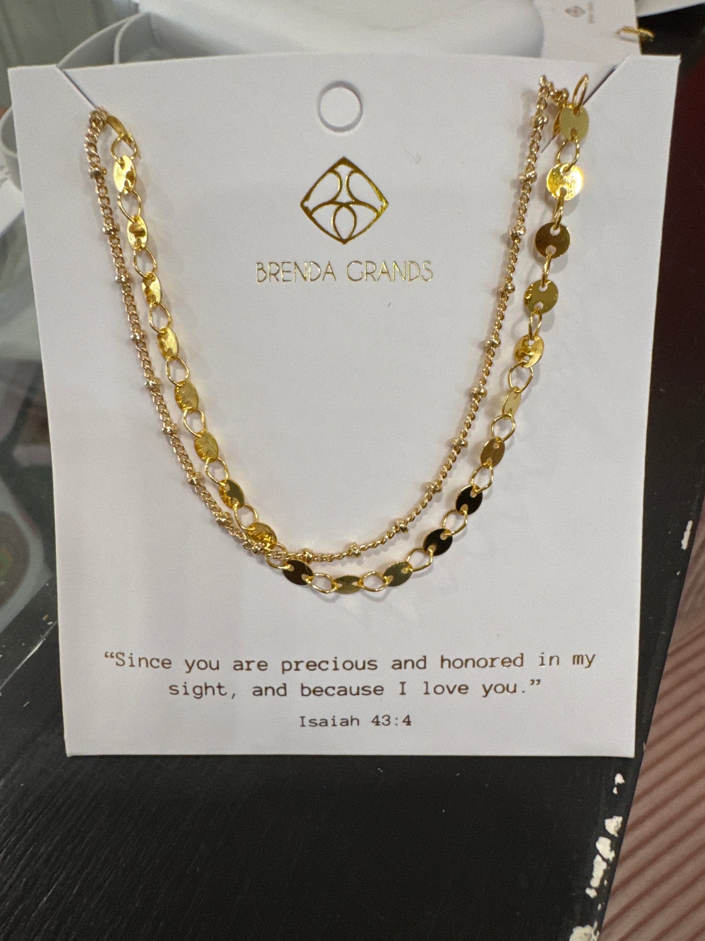 Gold Layered Circle Necklace