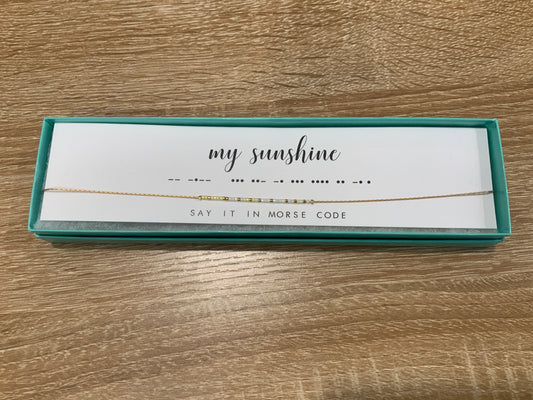 My Sunshine Necklace Dot & Dash