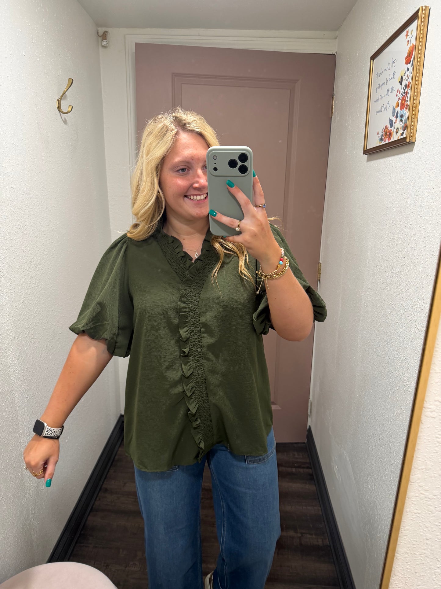 Simply Olive Blouse