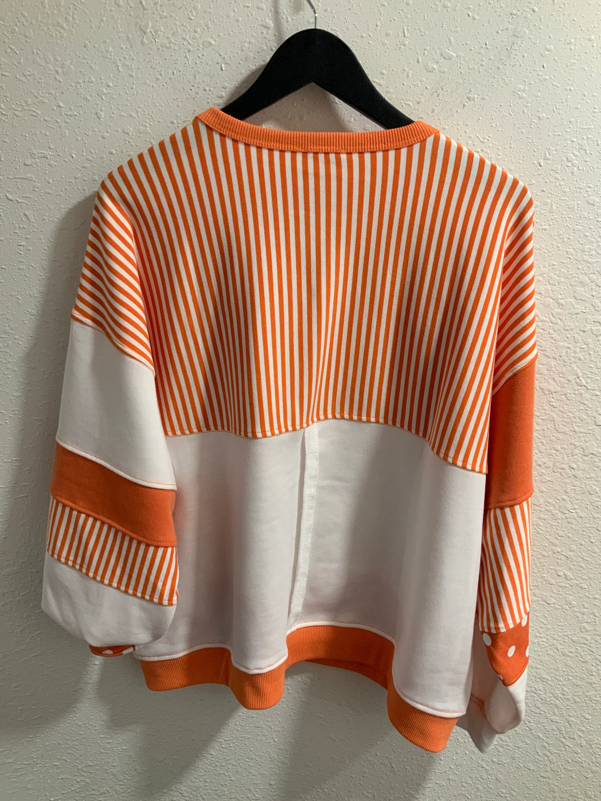 Gameday Polka dot Stripe Mix Top