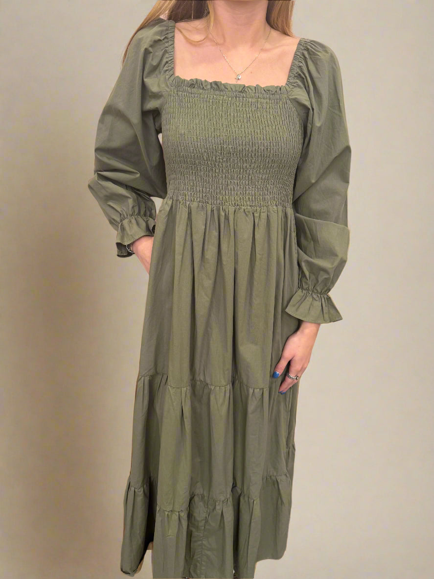 Olive Candlelight Dress