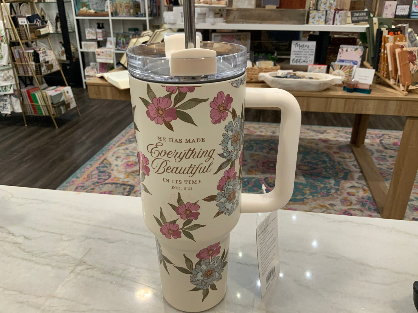 Ivory Everything Beautiful Tumbler