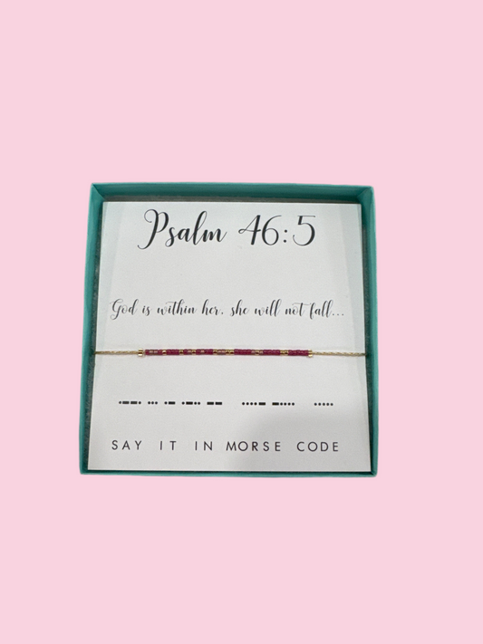 Psalm 46:5 Bracelet - Dot & Dash