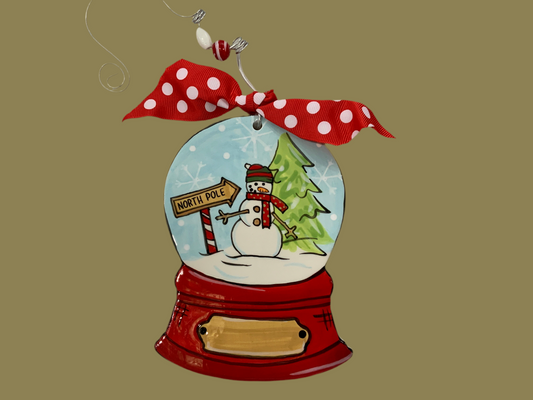Snowglobe Flat Ornament