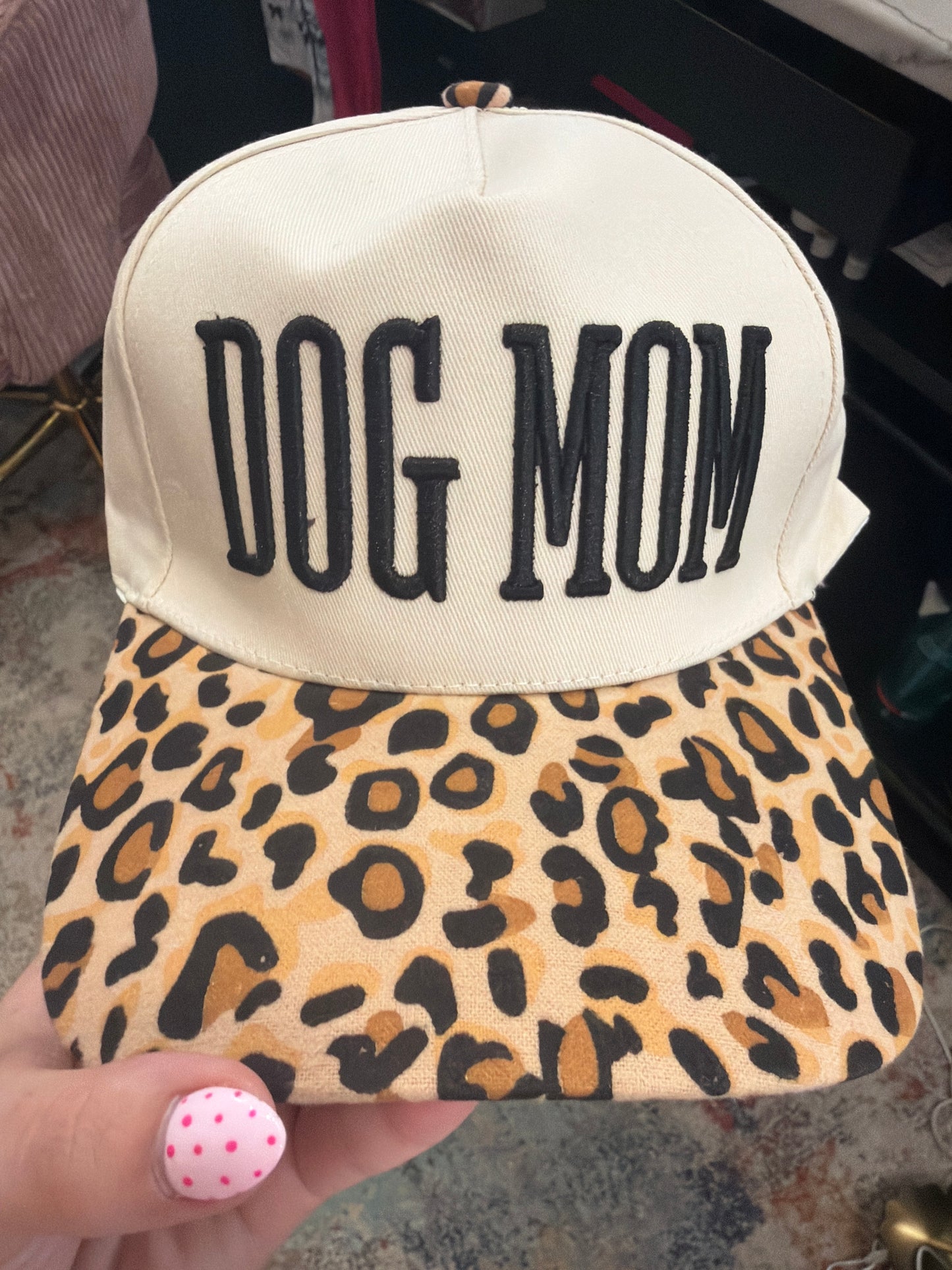 Dog Mom - Cheetah Hat