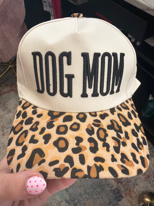 Dog Mom - Cheetah Hat