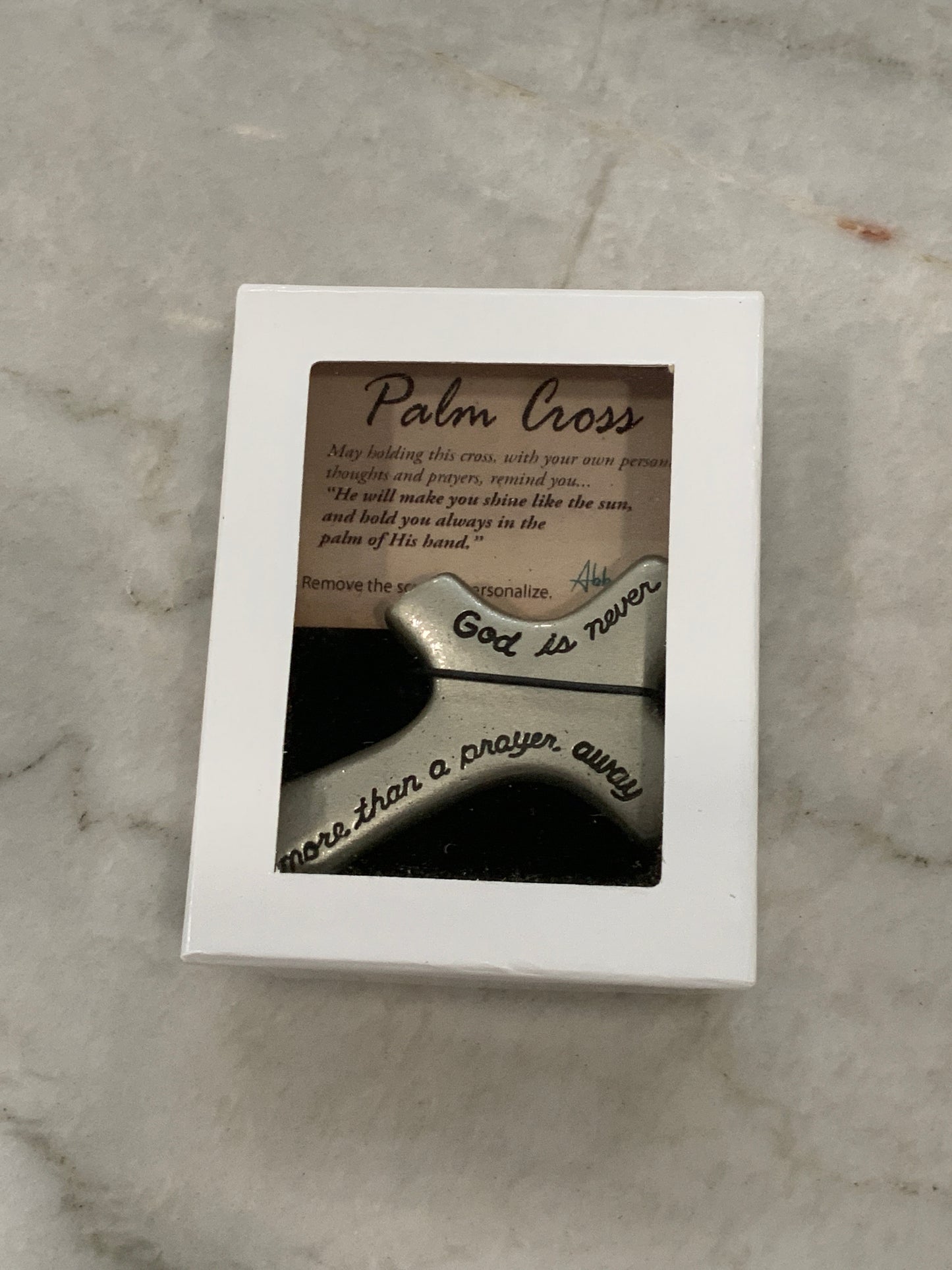 God is Never Palm Cross