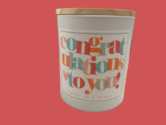 Congratulations Overlap Candle