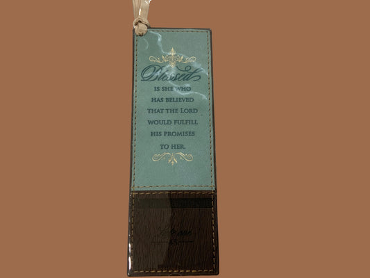 Blue/Brown Blessed Bookmark